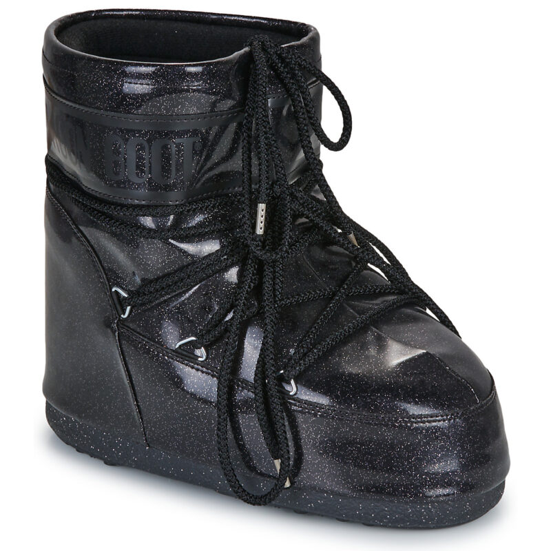 Moon Boot MB ICON LOW GLITTER Nero Scarpe da neve Donna - 1