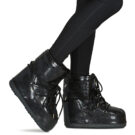 Moon Boot MB ICON LOW GLITTER Nero Scarpe da neve Donna - 8
