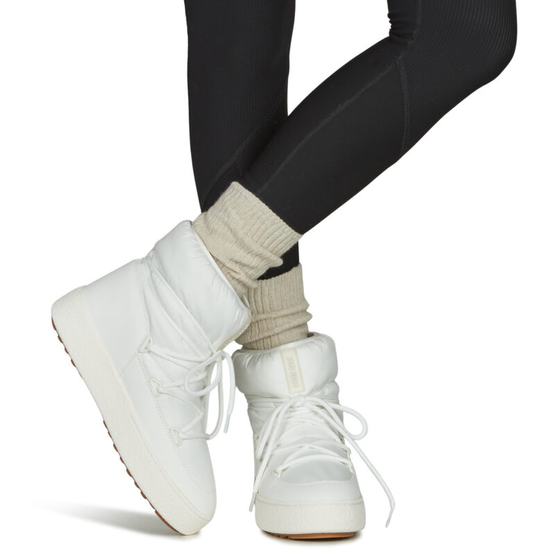Moon Boot MB LTRACK LOW NYLON WP Blanc Bottes de neige Femme - 8