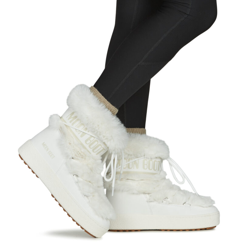Moon Boot MB LTRACK FAUX FUR WP Bianco Scarpe da neve Donna - 8