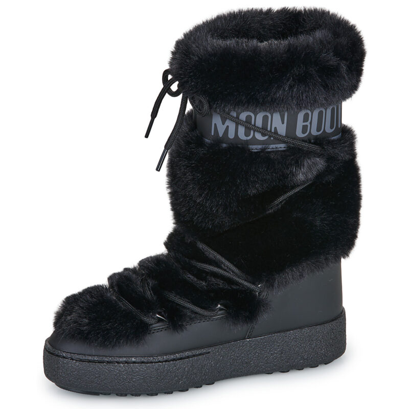 Moon Boot MB LTRACK FAUX FUR HIGH WP Nero Scarpe da neve Donna - 4
