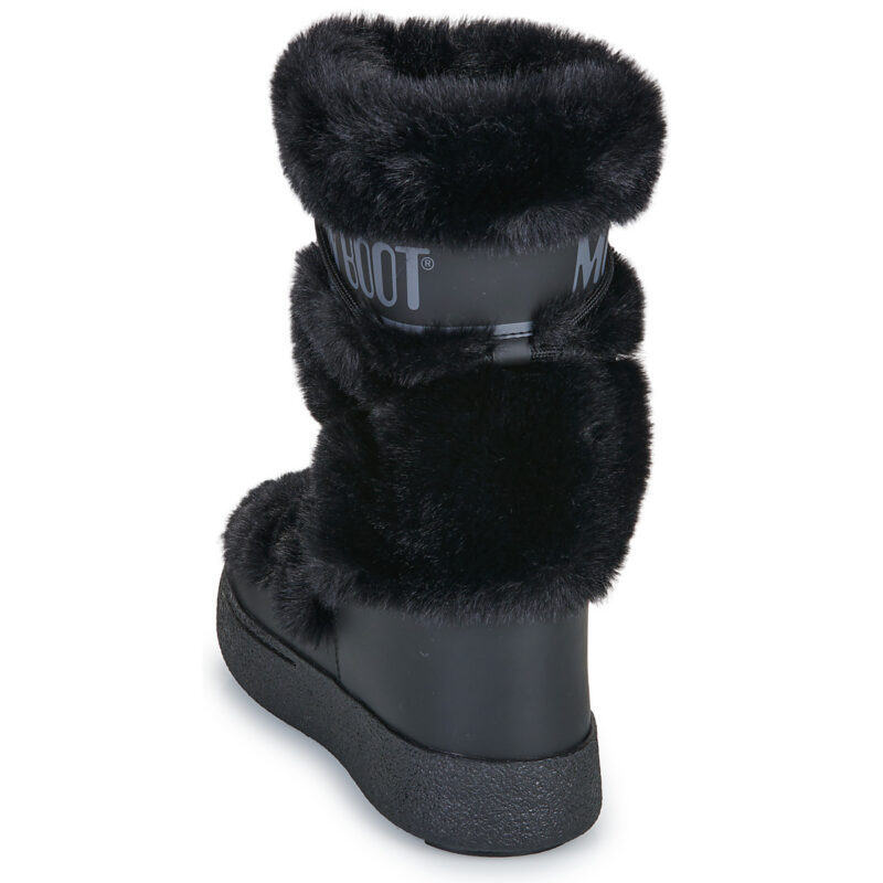 Moon Boot MB LTRACK FAUX FUR HIGH WP Nero Scarpe da neve Donna - 5