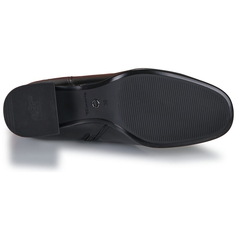 Tamaris 25624-003 Schwarze Damenstiefel mit Absatz - Gr&ouml;&szlig;e 7