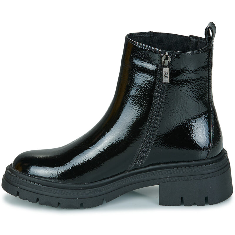 Xti 144297-BLACK-PATENT Nero Stivaletti Donna - 4