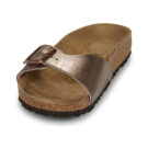 BIRKENSTOCK Madrid Birko-flor / Taupe / Narrow Gold Women's Slipper - 3