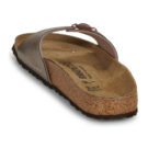 BIRKENSTOCK Madrid Birko-flor / Taupe / Narrow Gold Women's Slipper - 5