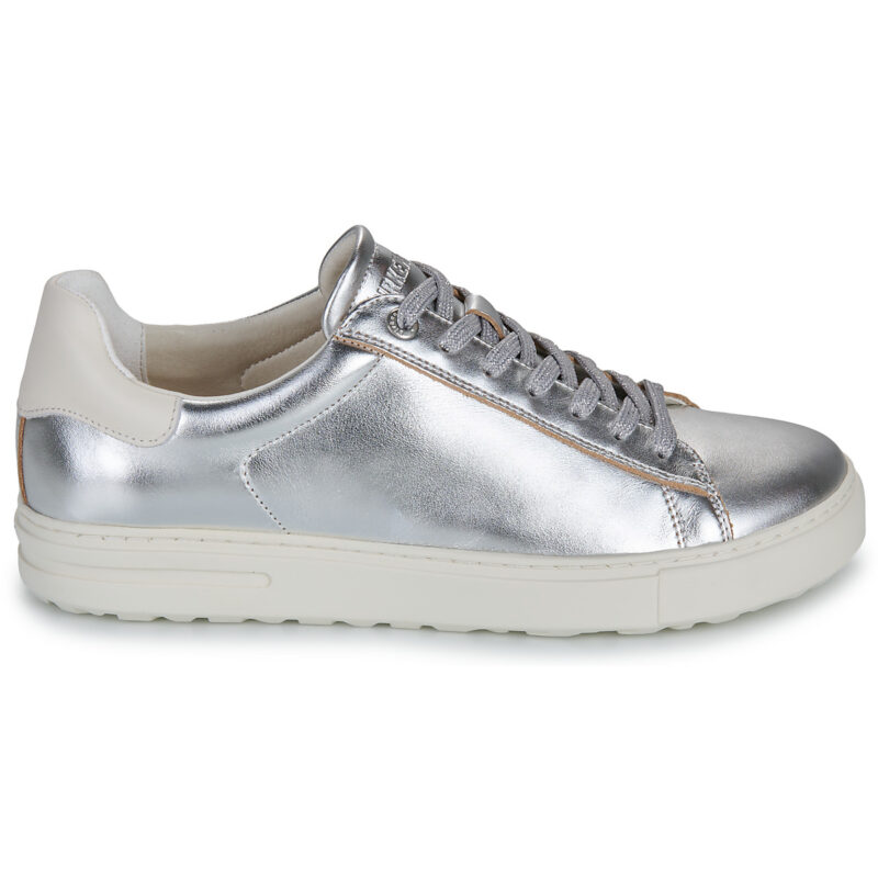 BIRKENSTOCK Bend Low Pelle / Liscio / Metallic / Silver / Stretto Argento Sneakers basse Donna - 2