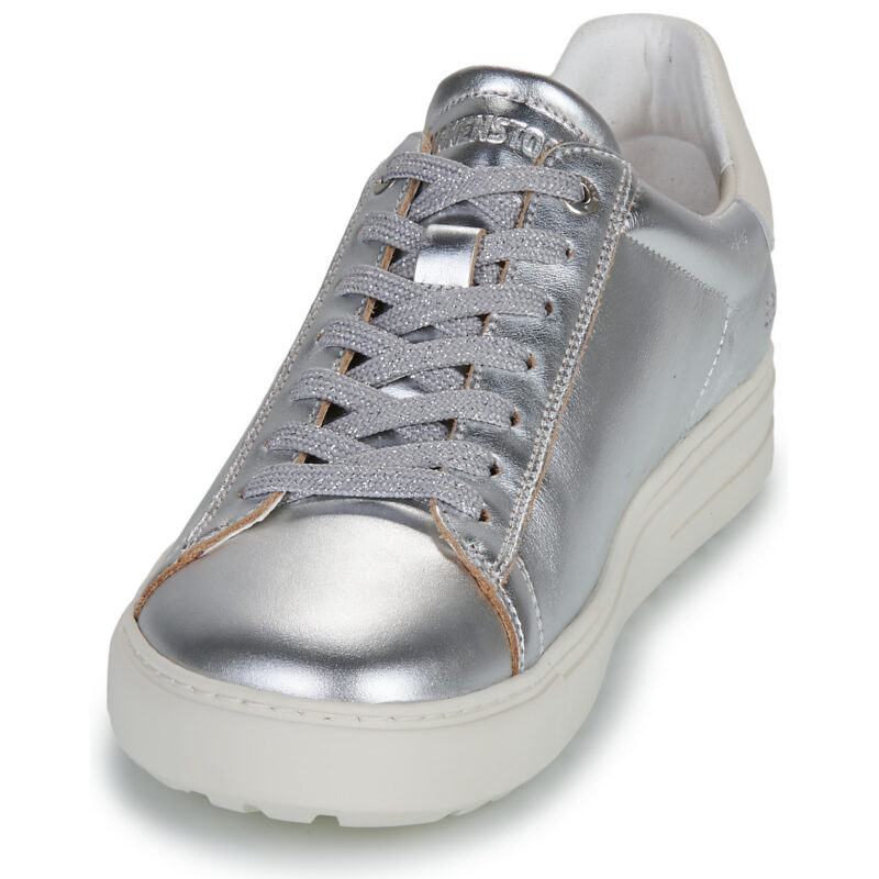 BIRKENSTOCK Bend Low Pelle / Liscio / Metallic / Silver / Stretto Argento Sneakers basse Donna - 3