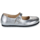 BIRKENSTOCK Santa Clarita Pelle / Liscio / Silver / Stretto Argento Ballerine Donna - 2