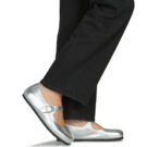 BIRKENSTOCK Santa Clarita Pelle / Liscio / Silver / Stretto Argento Ballerine Donna - 8