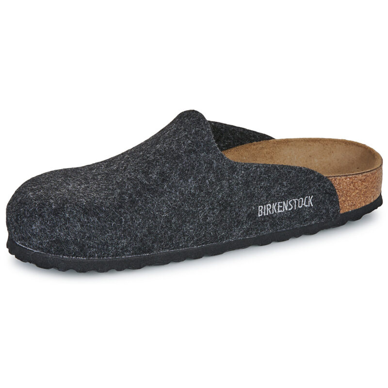 BIRKENSTOCK Amsterdam Feltro / De / Lana / Antracite / Stretta / Regular Grigio Pantofole Donna - 4