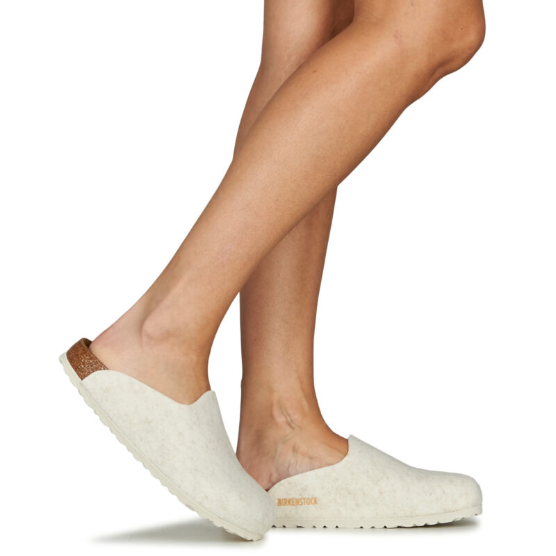 BIRKENSTOCK Amsterdam Feltro / De / Lana / Eggshell / Stretto Beige Pantofole Donna - 8
