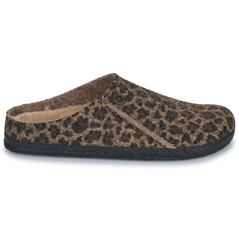 BIRKENSTOCK Zermatt Shearling / Toffee / Melange / Schmale braune Hausschuhe Damen - 2