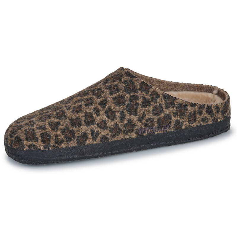 BIRKENSTOCK Zermatt Shearling / Toffee / Melange / Schmale braune Hausschuhe Damen - 4