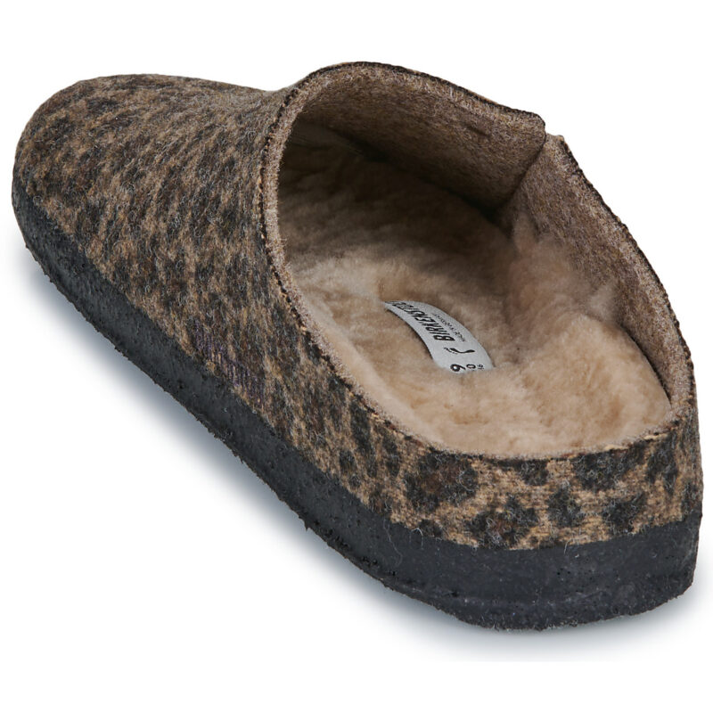 BIRKENSTOCK Zermatt Shearling / Toffee / Melange / Schmale braune Hausschuhe Damen - 5