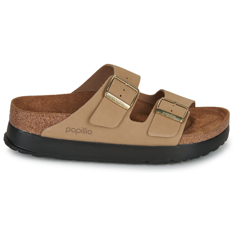 Papillio Arizona Flex Platform Nubuck Beige Damen Clogs - 2