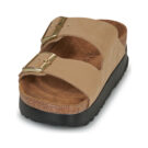 Papillio Arizona Flex Platform Nubuck Beige Damen Clogs - 3