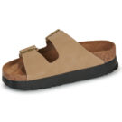 Papillio Arizona Flex Platform Nubuck Beige Damen Clogs - 4