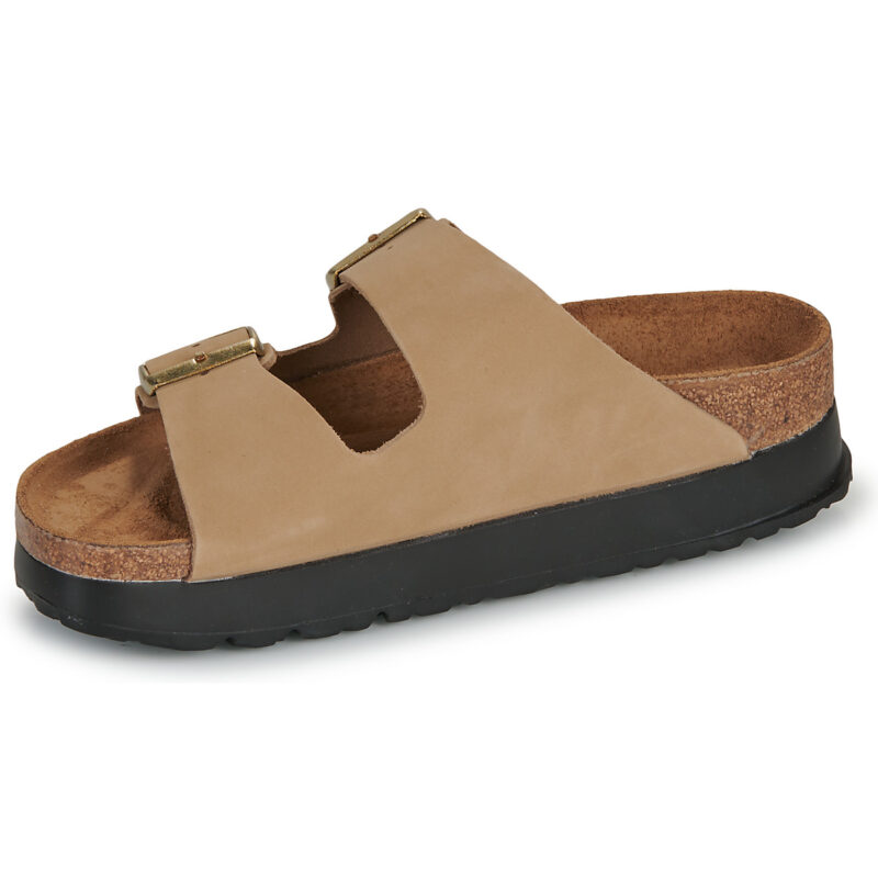 Papillio Arizona Flex Platform Nubuck Beige Damen Clogs - 4