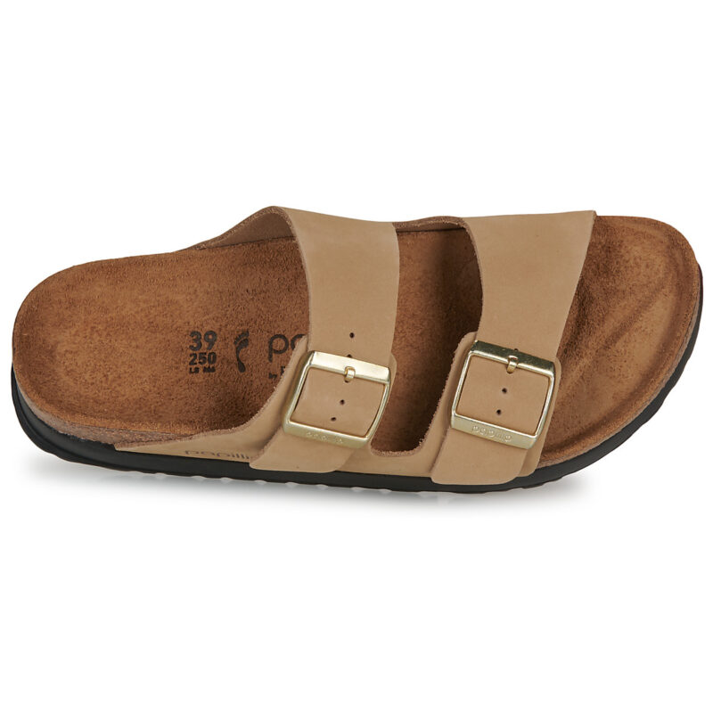 Papillio Arizona Flex Platform Nubuck Beige Damen Clogs - 6