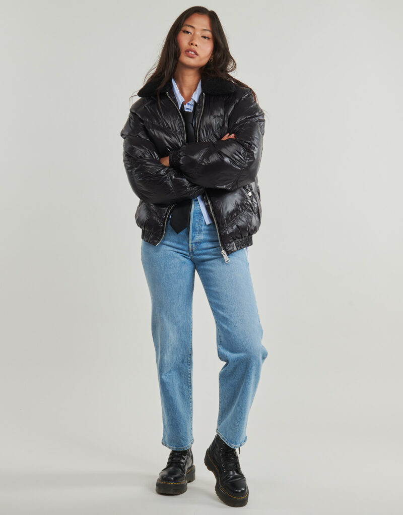 Schott Daunenjacke - Schwarz Damen Daunenjacken - 2