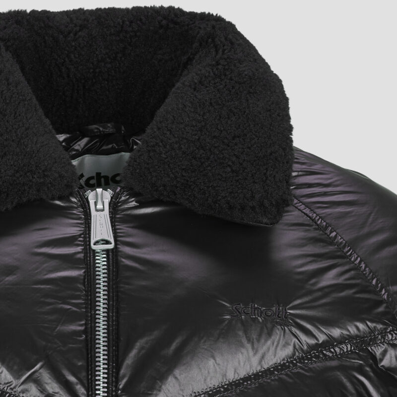 Schott Daunenjacke - Schwarz Damen Daunenjacken - 8