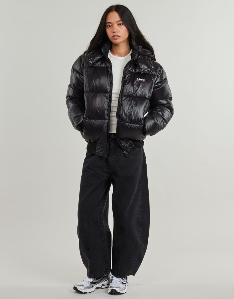 Schott Daunenjacke - Schwarz Damen Daunenjacken - 2