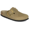 BIRKENSTOCK Boston Big Buckle Pelle / Huilé / Tobacco / Brown / Stretto Beige Zoccoli Donna
