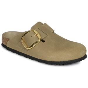 BIRKENSTOCK Boston Big Buckle Pelle / Huilé / Tobacco / Brown / Stretto Beige Zoccoli Donna