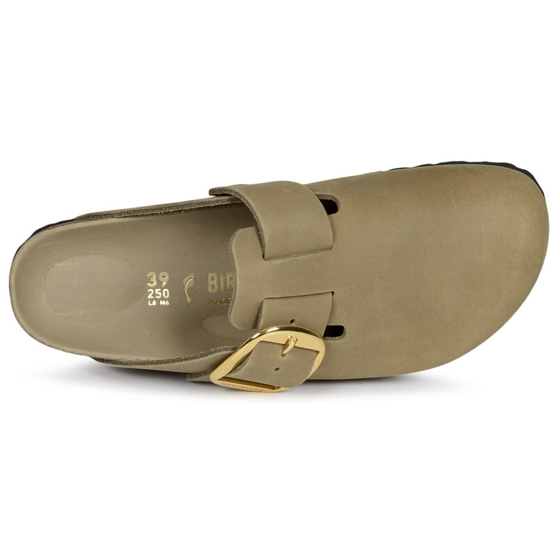 BIRKENSTOCK Boston Big Buckle Pelle / Huilé / Tobacco / Brown / Stretto Beige Zoccoli Donna - 6