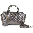 Donna Guess IDRA SMALL SATCHEL Oro Borsetta Donna - 1