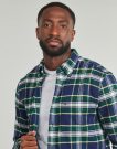 Camicia a maniche corte Tommy Hilfiger HERO FLANNEL TARTN CHCK RF SHIRT Verde Camicie a maniche corte Uomo - 4