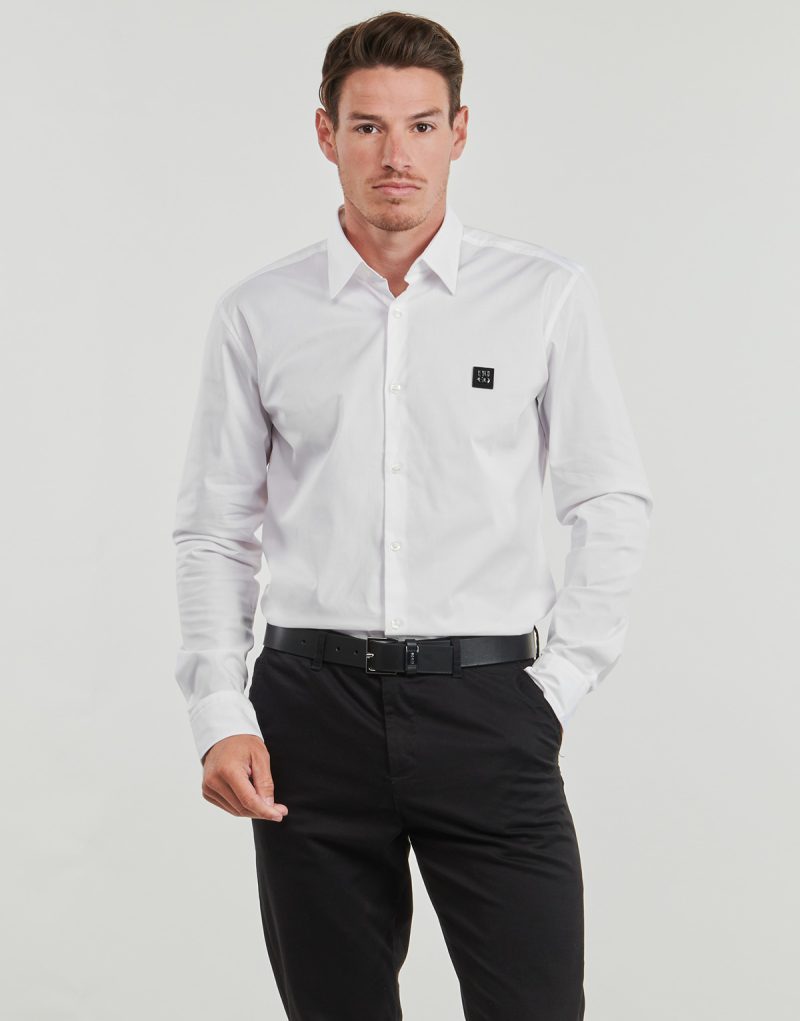 Camicia a maniche lunghe HUGO Ermo Bianco Camicie a maniche lunghe Uomo - 2