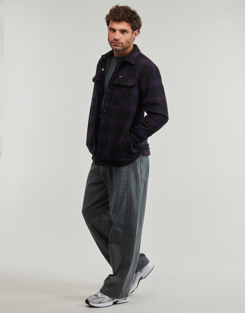 Camicia a maniche lunghe Volcom BOWERED FLEECE LS Viola Camicie a maniche lunghe Uomo - 3