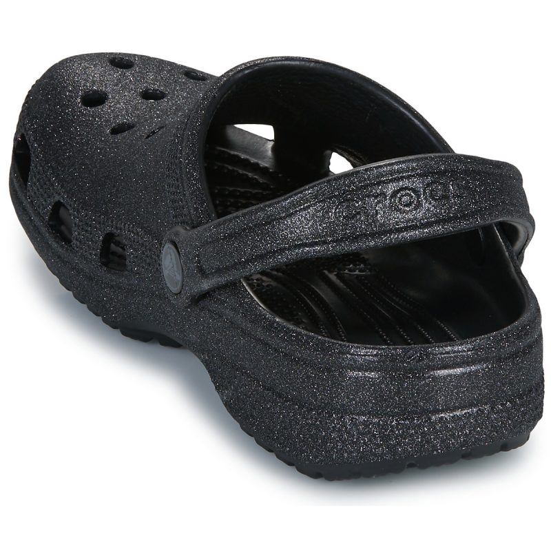 Crocs Classic Glitter Clog Nero Zoccoli Donna - 5