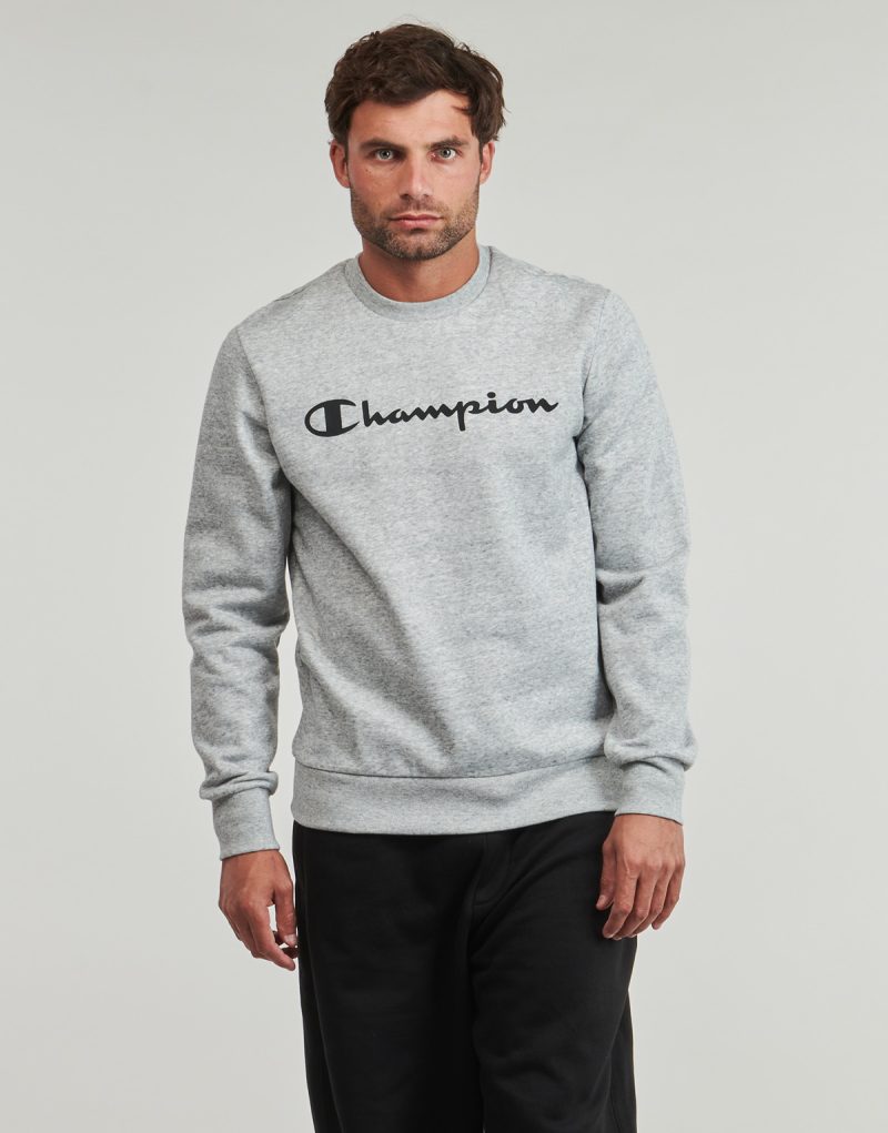 Sweatshirt Champion CREWNECK SWEATSHIRT Grey Sweatshirt Man - 2