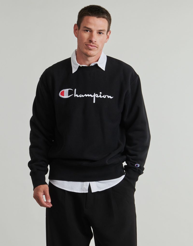 Felpe Champion CREWNECK SWEATSHIRT Nero Felpe Uomo - 2