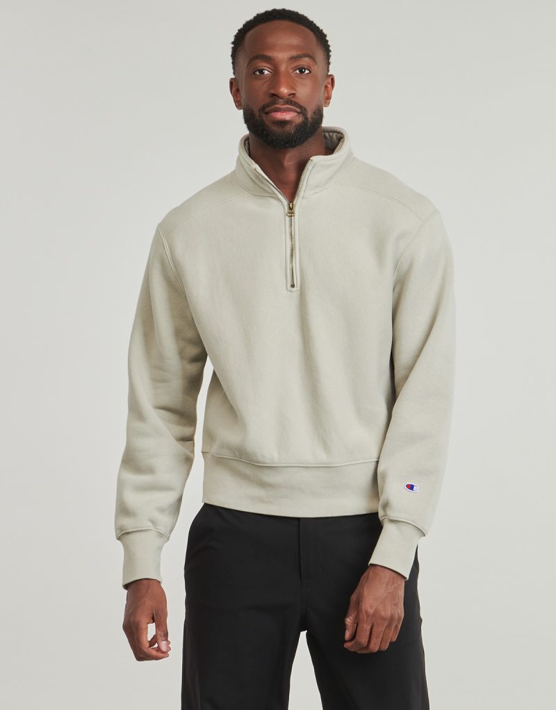 Felpe Champion HALF ZIP SWEATSHIRT Beige Felpe Uomo - 2