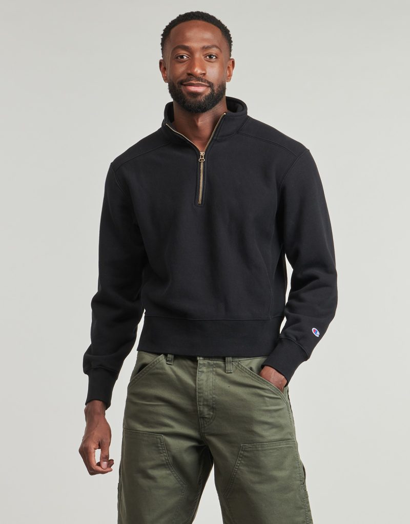 Felpe Champion HALF ZIP SWEATSHIRT Nero Felpe Uomo - 2