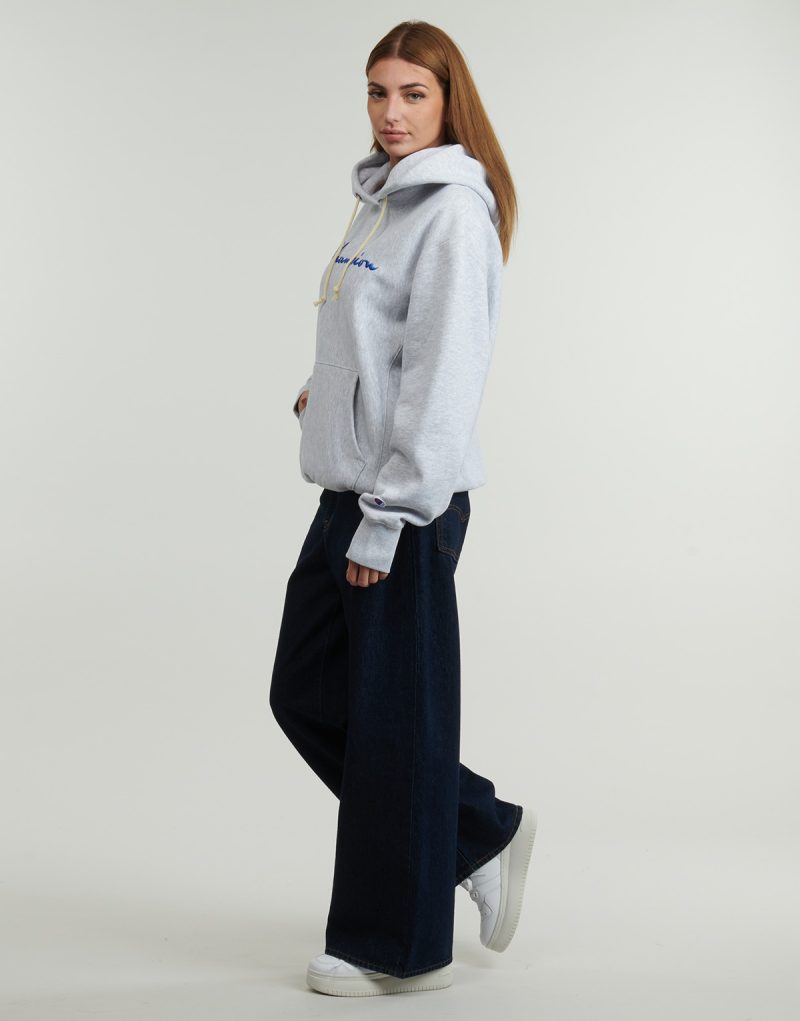 Felpe con cappuccio Champion HOODED SWEATSHIRT Grigio Felpe con cappuccio Uomo - 6
