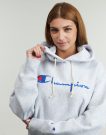Felpe con cappuccio Champion HOODED SWEATSHIRT Grigio Felpe con cappuccio Uomo - 7
