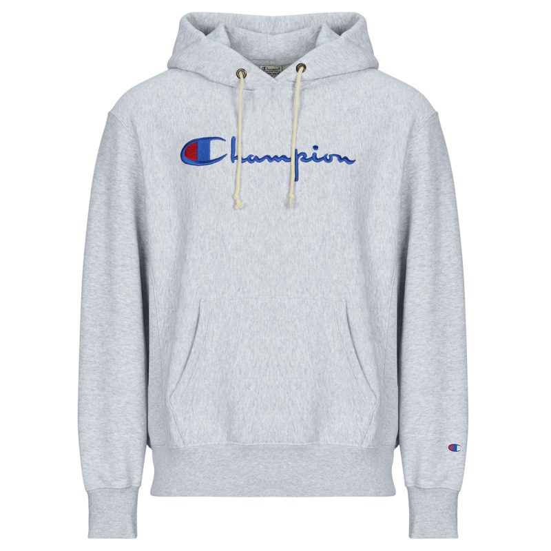 Felpe con cappuccio Champion HOODED SWEATSHIRT Grigio Felpe con cappuccio Uomo - 1