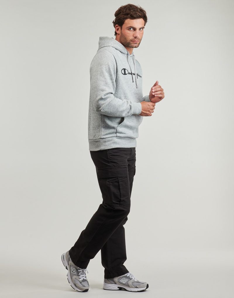 Felpe con cappuccio Champion HOODED SWEATSHIRT Grigio Felpe con cappuccio Uomo - 3