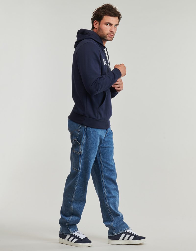 Felpe con cappuccio Champion HOODED SWEATSHIRT Blu Felpe con cappuccio Uomo - 3