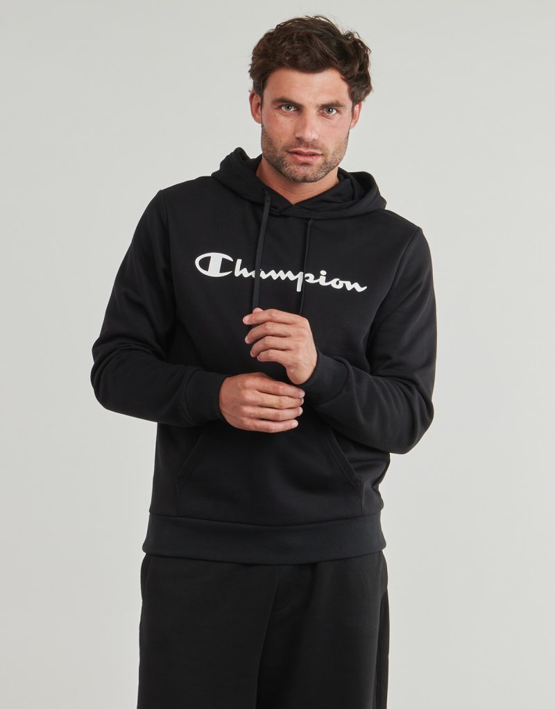 Felpe con cappuccio Champion HOODED SWEATSHIRT Nero Felpe con cappuccio Uomo - 2