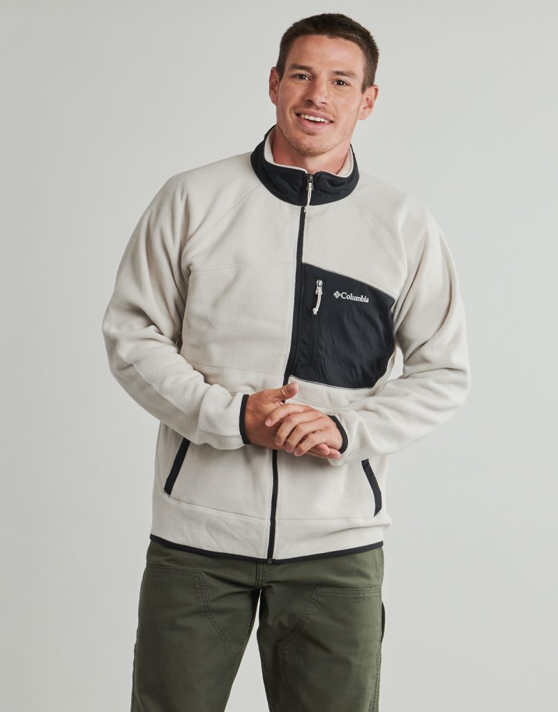 Columbia FAST TREK OVERLAY FULL ZIP Hoodie Black Men's Hoodies - 2