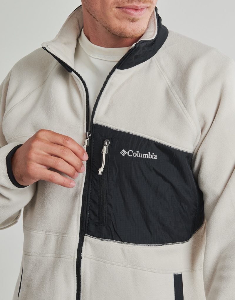 Columbia FAST TREK OVERLAY FULL ZIP Hoodie Black Men's Hoodies - 5