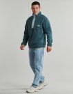 Columbia HELVETIA II Half Snap Fleece Hoodie Blau Herren Hoodies - 3
