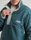 Columbia HELVETIA II Half Snap Fleece Hoodie Blau Herren Hoodies - 5