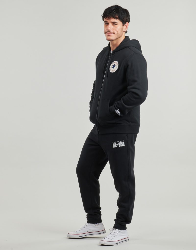 Felpe con cappuccio Converse CHUCK FLEECE STANDARD FIT Nero Felpe con cappuccio Uomo - 3